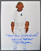 STAR WARS - TIM ROSE - ADMIRAL ACKBAR - RARE SIGNED PHOTOGRAPH