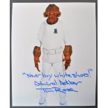 STAR WARS - TIM ROSE - ADMIRAL ACKBAR - RARE SIGNED PHOTOGRAPH