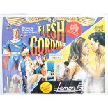 PETER WYNGARDE ESTATE - FLESH GORDON DOUBLE BILL QUAD POSTER