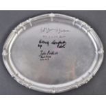 WWII 617 SQUADRON BOMBER COMMAND AUTOGRAPHED TRAY