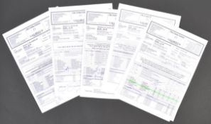 JULIAN GLOVER COLLECTION - QUANTITY OF SIGNED YOUNG VICTORIA CALL SHEETS