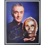 STAR WARS - ANTHONY DANIELS - C3PO AUTOGRAPHED PHOTOGRAPH