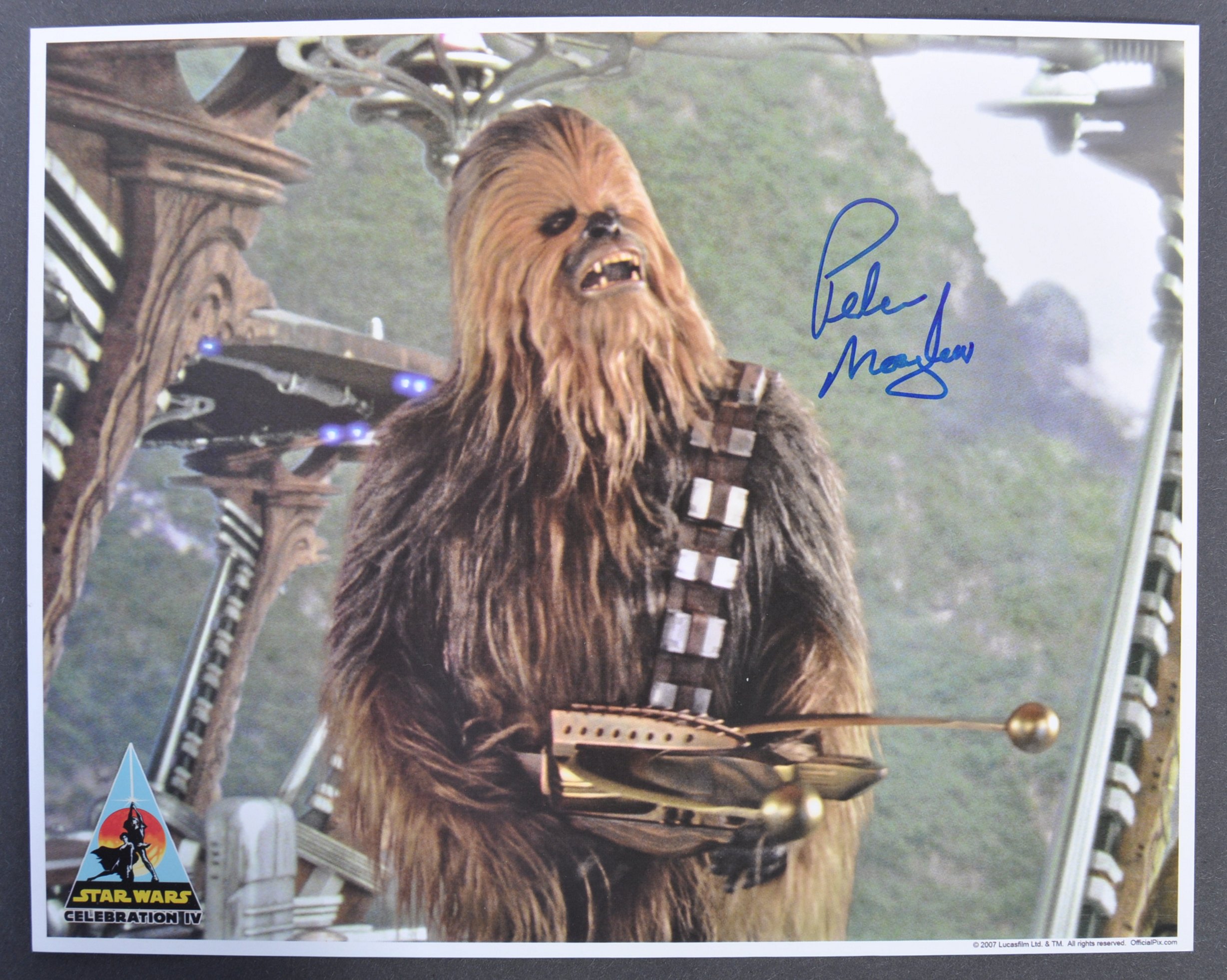 STAR WARS - PETER MAYHEW - CELEBRATION IV SIGNED PHOTO