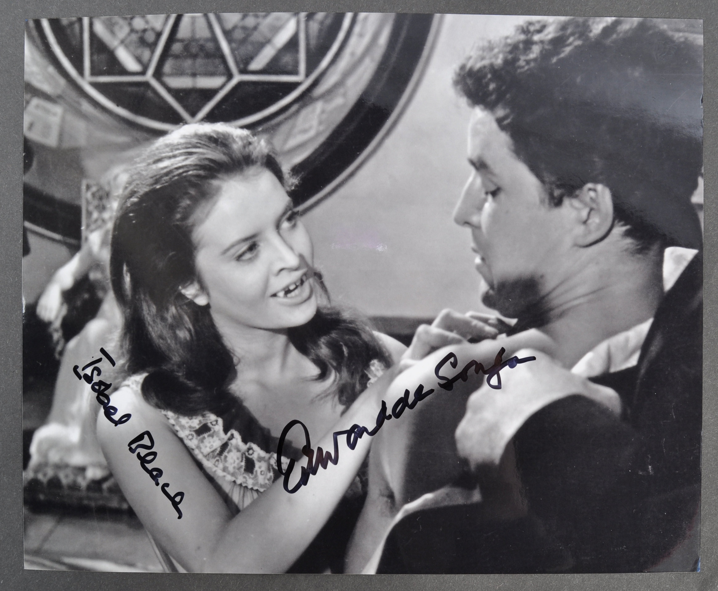 HAMMER HORROR - THE KISS OF THE VAMPIRE - DUAL SIGNED 8X10"