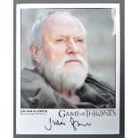 GAME OF THRONES - JULIAN GLOVER AUTOGRAPHED PHOTOG