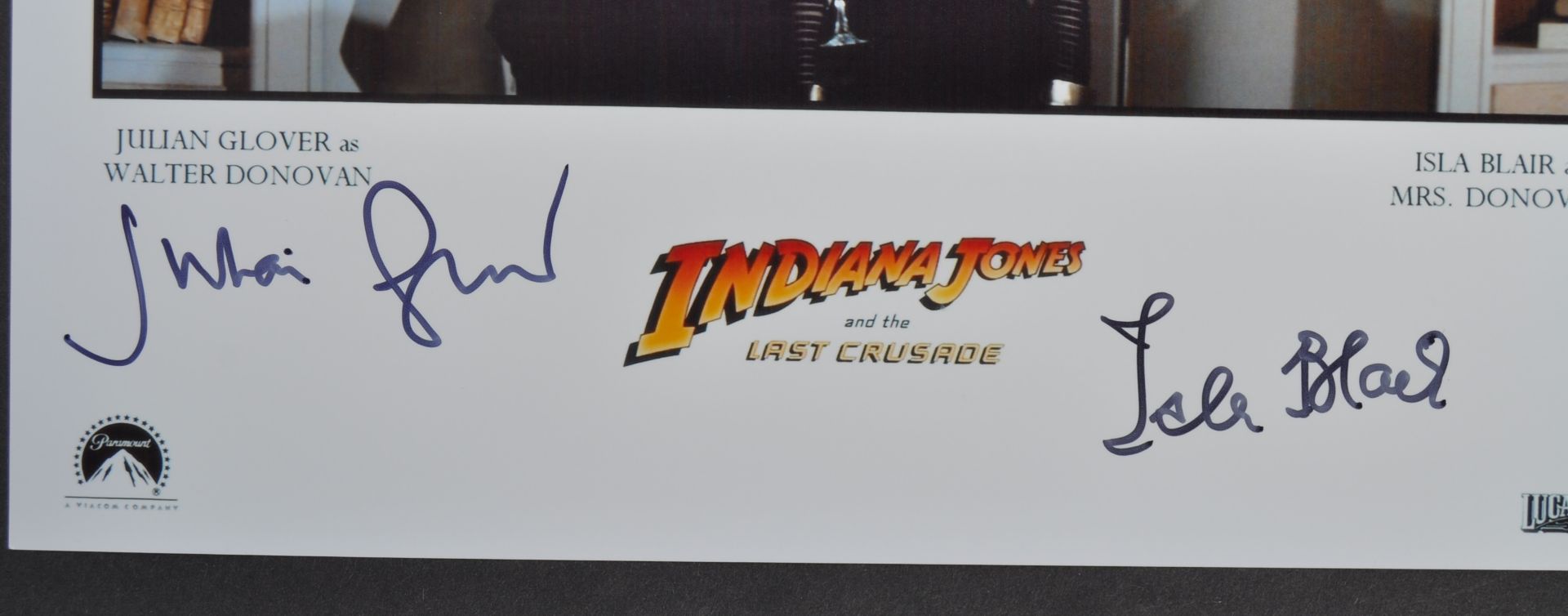 INDIANA JONES & THE LAST CRUSADE - DUAL SIGNED PHO - Bild 2 aus 2