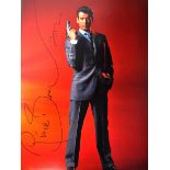 PIERCE BROSNAN - JAMES BOND 007 - RARE SIGNED 16x1