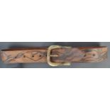 PETER WYNGARDE ESTATE - HAND TOOLED LEATHER BELT P