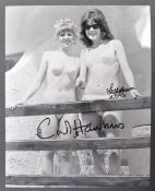 CARRY ON ABROAD - 1972 - DUAL AUTOGRAPHED PHOTOGRA