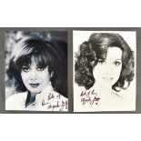 ANGELA GRANT COLLECTION - TWO SIGNED PHOTOGRAPHS