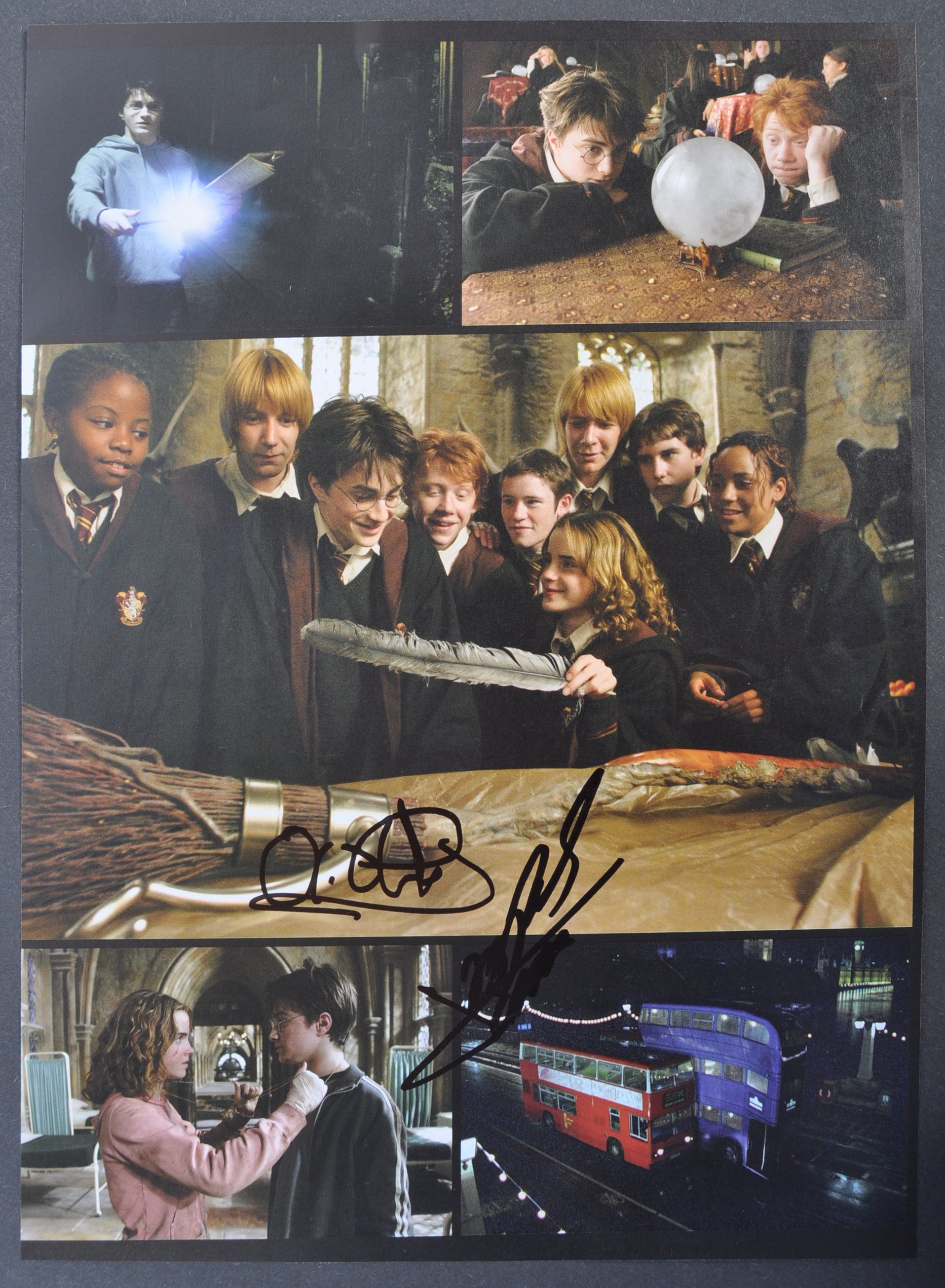 HARRY POTTER - JAMES & OLIVER PHELPS DUAL SIGNED P