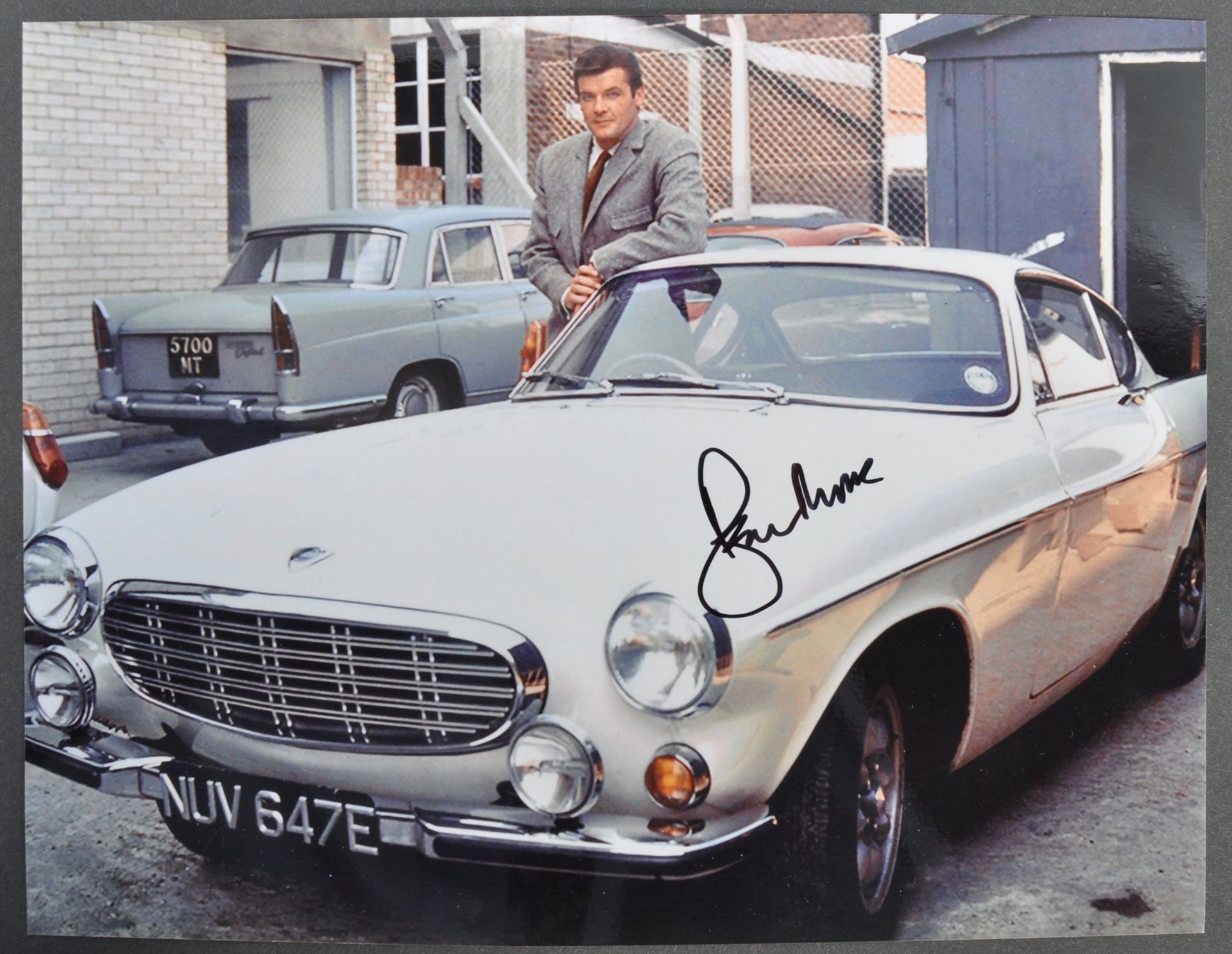 ROGER MOORE - THE SAINT - RARE SIGNED 8X10" PHOTOGRAPH