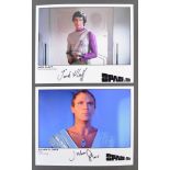 SPACE 1999 - TWO AUTOGRAPHED 8X10" PHOTOGRAPHS