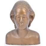 PETER WYNGARDE ESTATE - PLASTER BUST OF AN AFRICAN