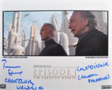 STAR WARS - IAN MCDIARMID & TERENCE STAMP - DUAL SIGNED PHOTO