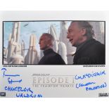 STAR WARS - IAN MCDIARMID & TERENCE STAMP - DUAL SIGNED PHOTO