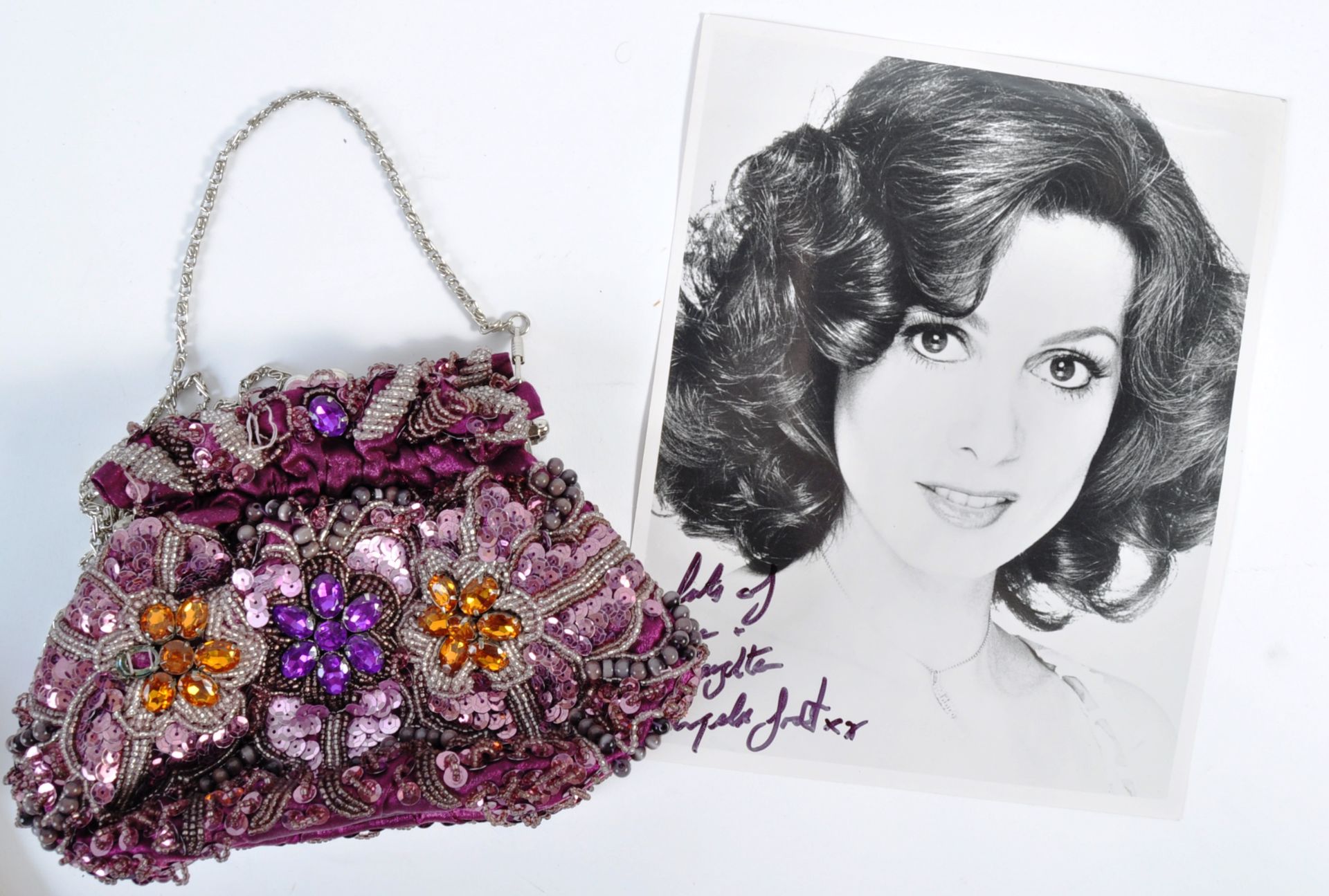 ANGELA GRANT COLLECTION - VINTAGE SEQUINED PURSE &