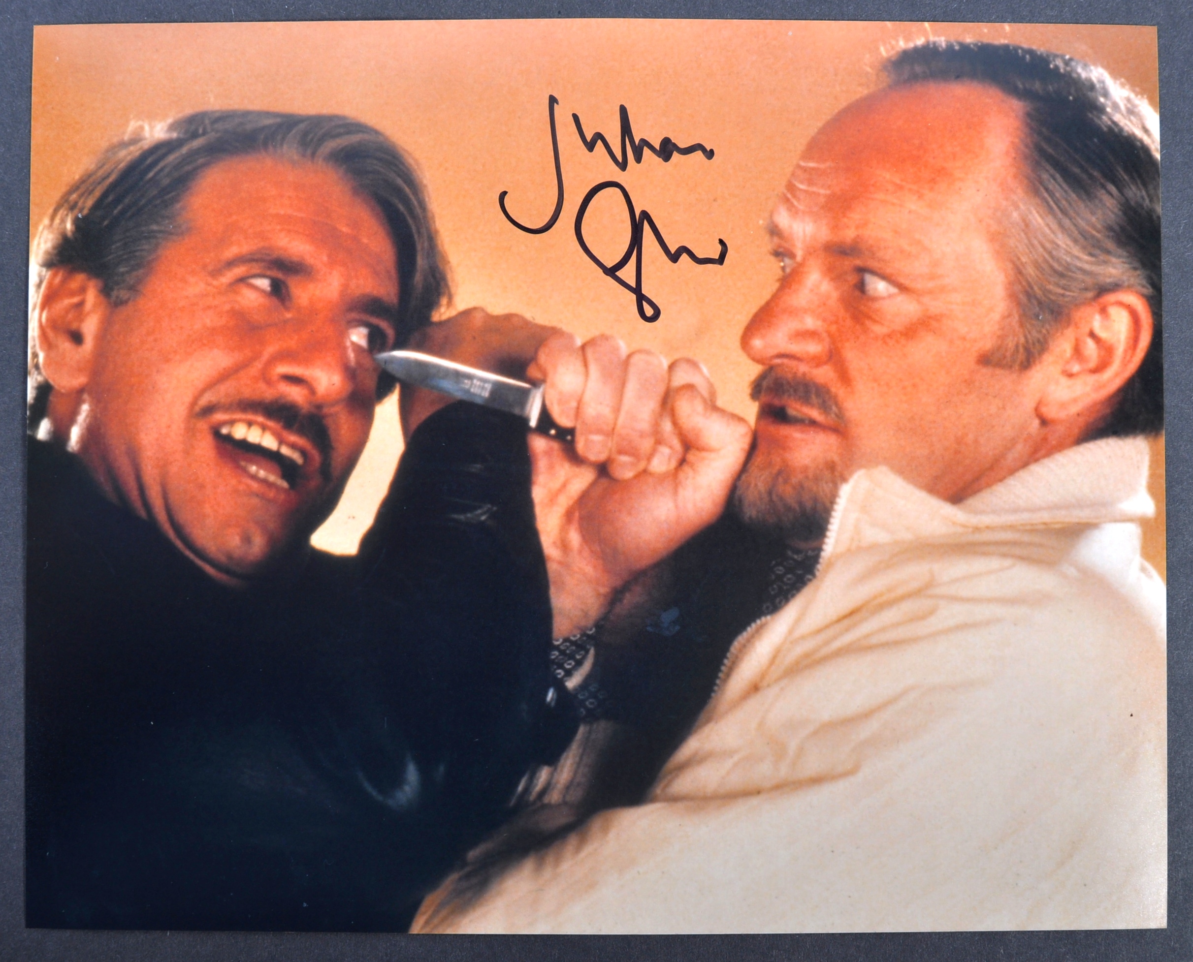 JAMES BOND 007 - JULIAN GLOVER AUTOGRAPHED PHOTOGRAPH