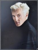 HARRY POTTER - TOM FELTON - SIGNED 8X10" PHOTOGRAP