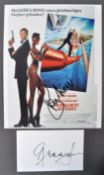 JAMES BOND - A VIEW TO A KILL - ROGER MOORE & GRACE JONES AUTOGRAPHS