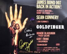 JAMES BOND - GOLDFINGER - RARE MULTI-SIGNED CAST P