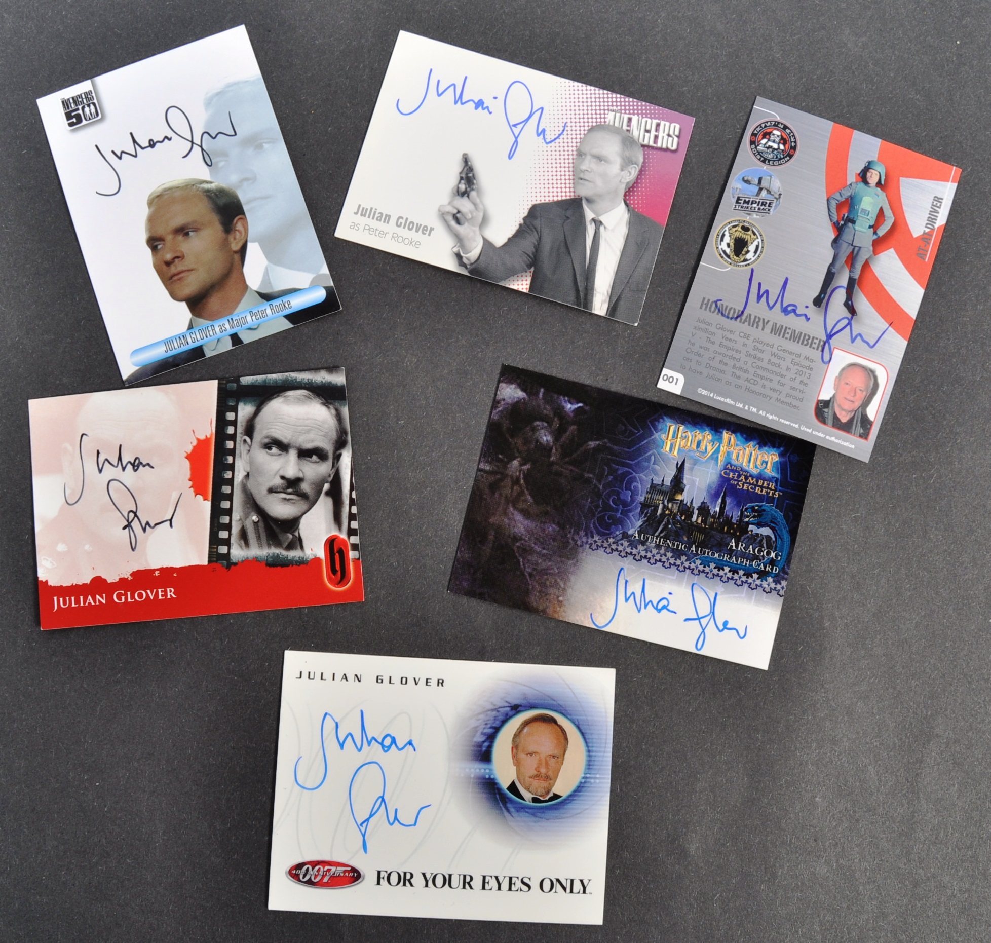 JULIAN GLOVER - COLLECTION OF ASSORTED AUTOGRAPHED