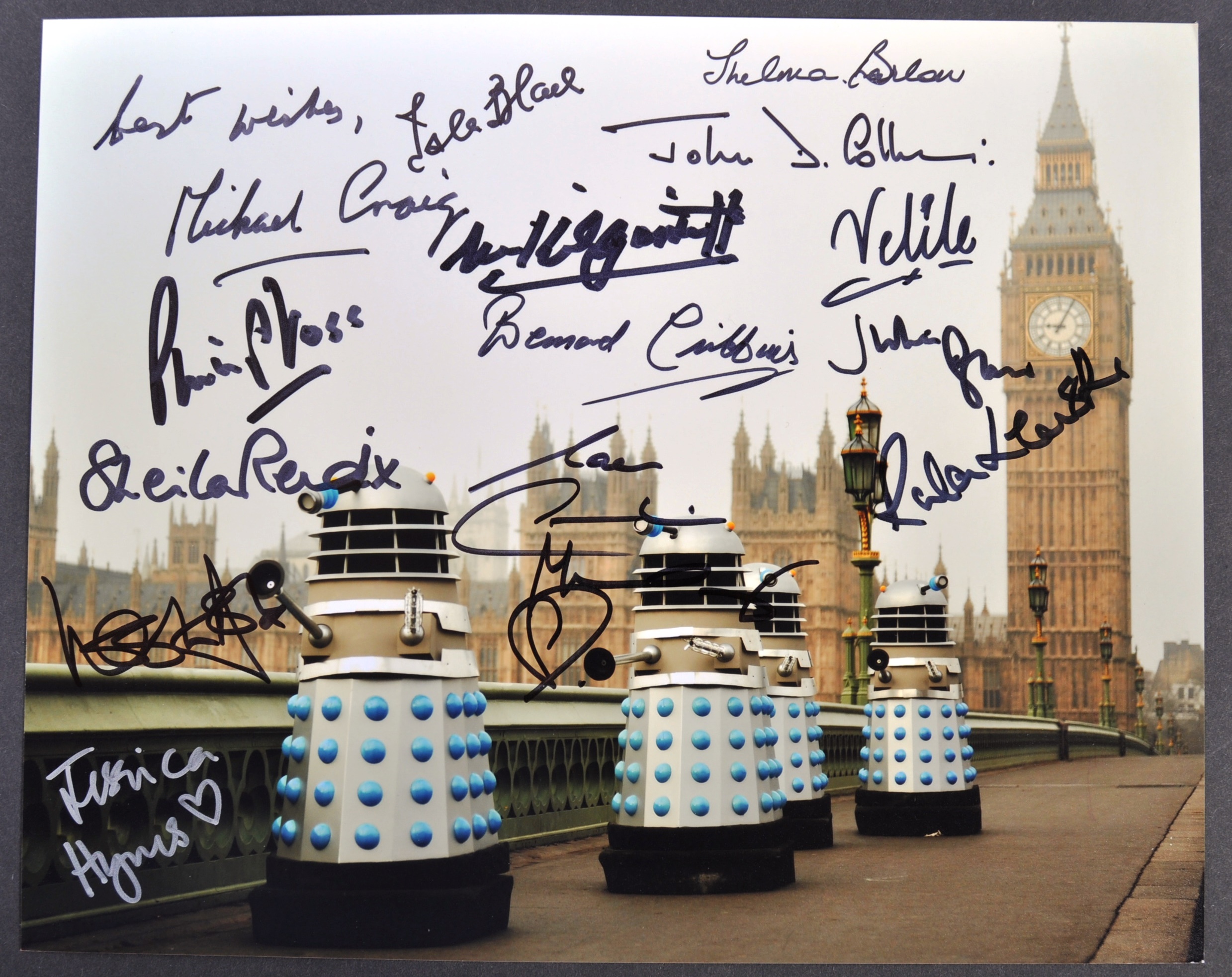 DOCTOR WHO - RARE MULTI-SIGNED COLOUR PHOTOGRAPH