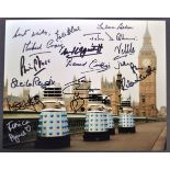 DOCTOR WHO - RARE MULTI-SIGNED COLOUR PHOTOGRAPH