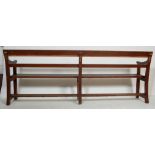 VICTORIAN 19TH CENTURY RAILWAY OAK BENCH STATION SETTLE