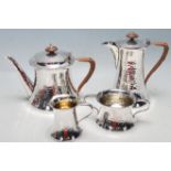 ARTS AND CRAFTS JOSEPH RODGERS & SONS SHEFFIELD SILVER PLATED TEA SET