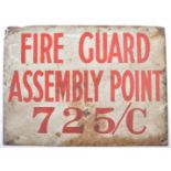 BRISTOL INTEREST ORIGINAL WWII FIRE GUARD ENAMEL SIGN