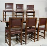 TITCHMARSH & GOODWIN REFECTORY DINING TABLE AND CHAIRS
