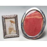 ANTIQUE SLVER FRONTED PHOTO FRAMES