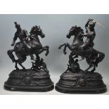 19TH CENTURY VICTORIAN- MADE IN FRANCE SPELTER FIGURINES / STATUES / MANTEL PIECES