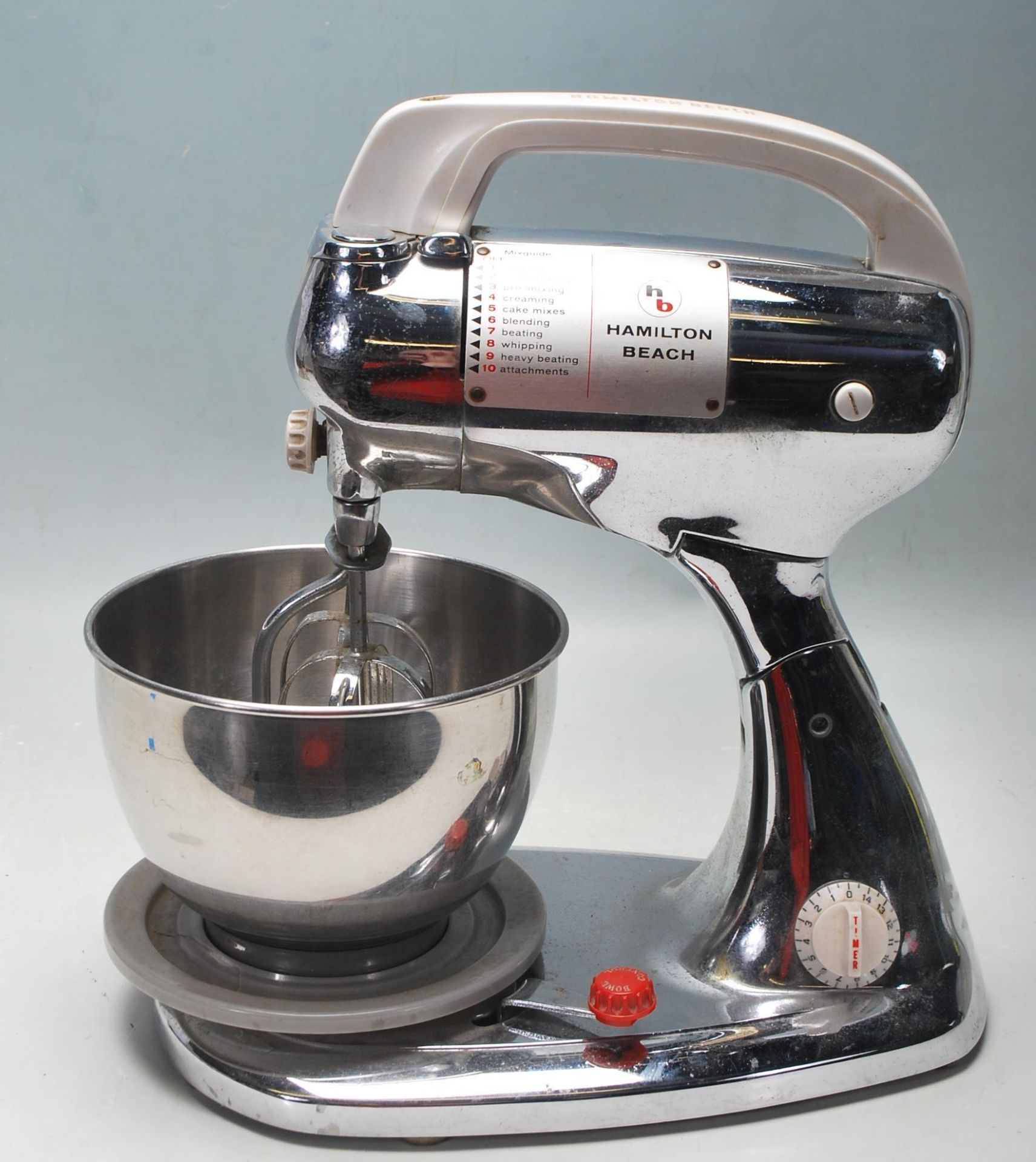 MID CENTURY 1950S VINTAGE CHROME KITCHEN MIXER BY HAMILTON BEACH