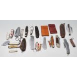 COLLECTION OF LATE 20TH CENTURY VINTAGE PEN KNIVES