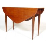 A RETRO 1970’S TEAK WOOD DROP LEAF DINING TABLE / CONSOLE TABLE