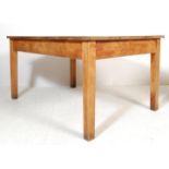 LARGE 20TH CENTURY OAK REFECTORY DINING TABLE