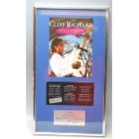 VINTAGE CLIFF RICHARD TOUR POSTER FROM THE 1989 FROM A DISTANCE TOUR