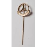 MERCEDES BENZ CAR / TRUCK 1000000 KM GOLD PIN BADGE STAMPED 333 8CT GOLD