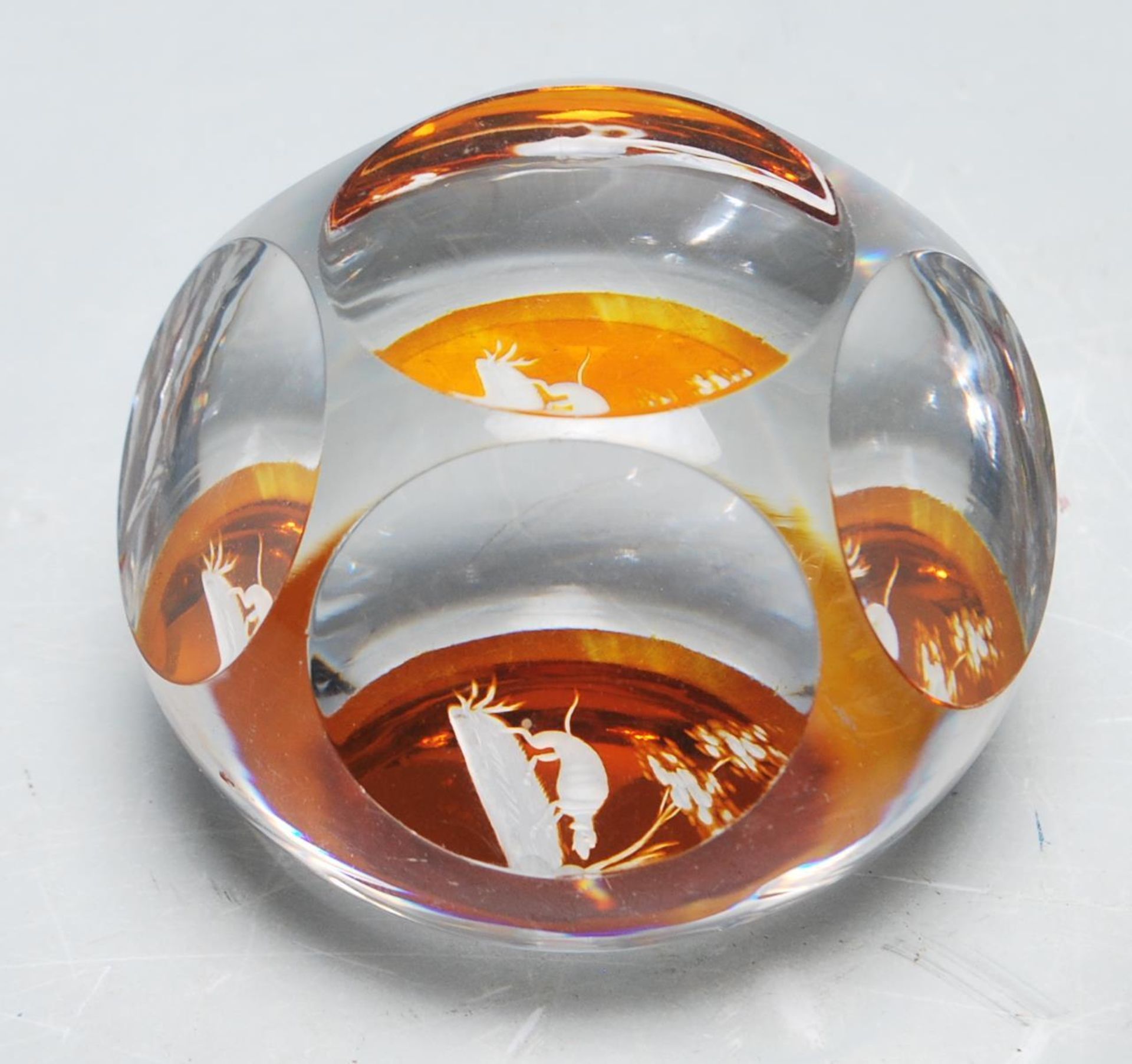 LATE 20TH CENTURY VINTAGE STUDIO ART GLASS PAPERWEIGHTS - Image 6 of 8