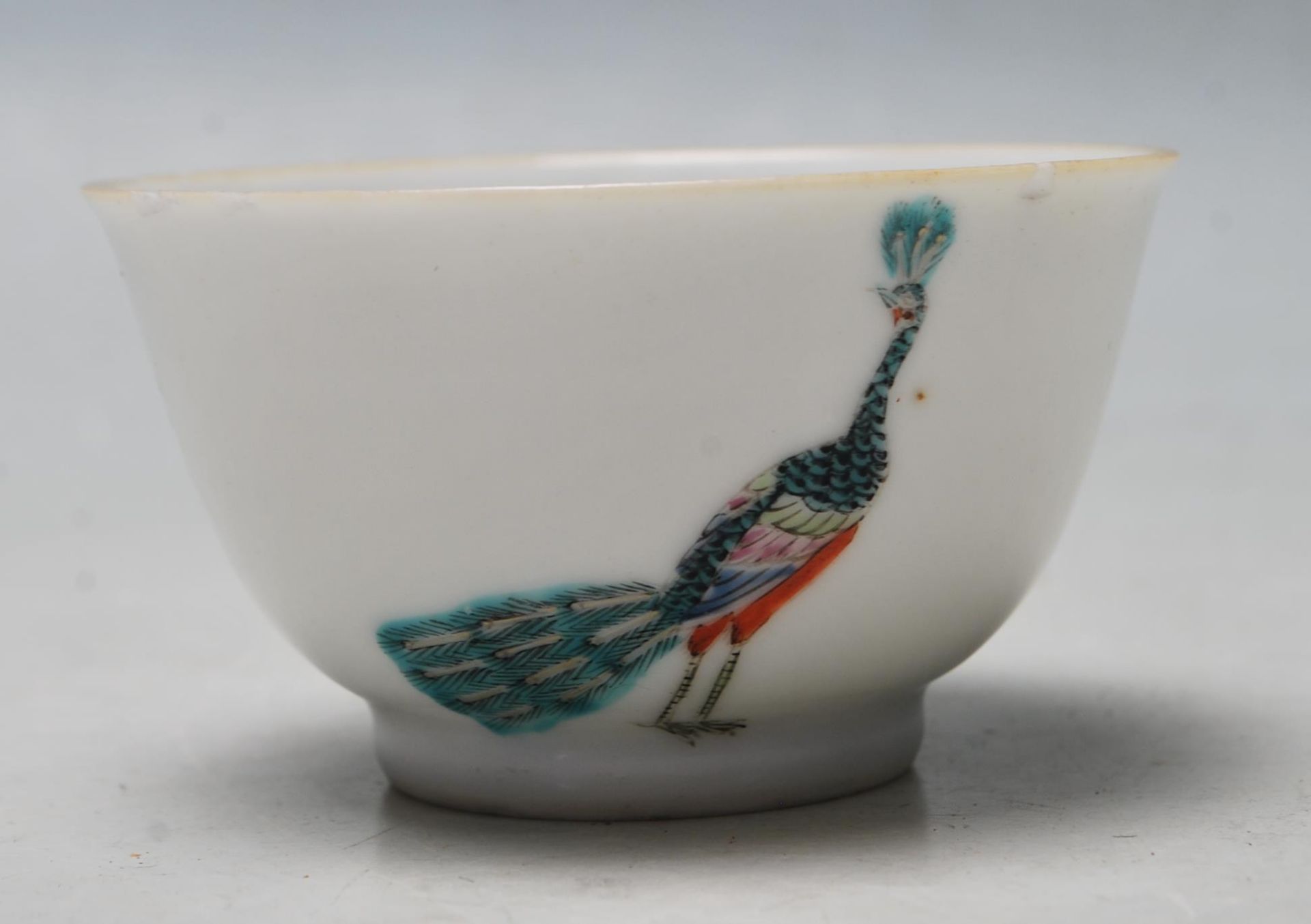 ANTIQUE EARLY 18TH CENTURY CHINESE QIANLONG PERIOD PORCELAIN TEA BOWL - Bild 2 aus 6