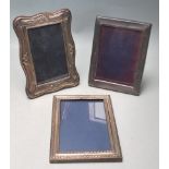 THREE VINTAGE SILVER PHOTO FRAMES