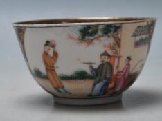 ANTIQUE MID 18TH CENTURYCHINESE EXPORT QIANLONG PERIOD PORCELAIN TEA BOWL