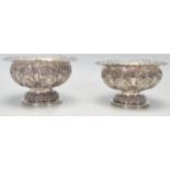 PAIR OF ANTIQUE EARLY 20TH CENTURY ORIENTAL BURMESE SWEET MEAT DISHES