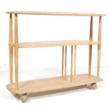 MID 20TH CENTURY ERCOL MODEL 361 BEECH AND ELM TROLLEY
