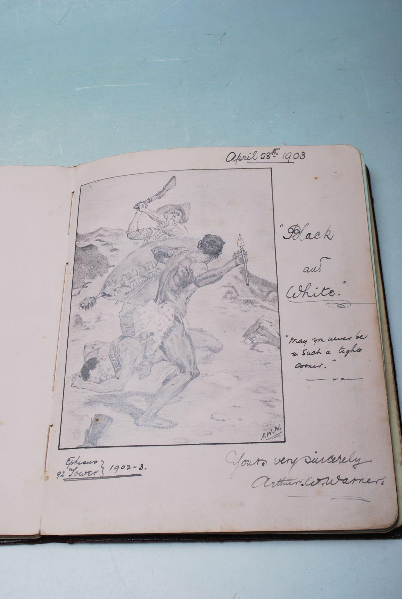 EDWARDIAN LOCAL INTEREST AUTOGRAPH BOOK - Image 14 of 15
