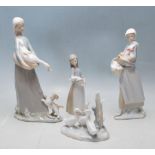 COLELCTION OF LATE 20TH CENTURY LLADRO FIGURINES