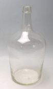 VICTORIAN 19TH CENTURY CLEAR CARBOY OF CYLINDRICAL FORM