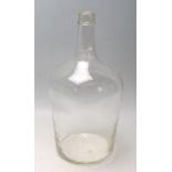 VICTORIAN 19TH CENTURY CLEAR CARBOY OF CYLINDRICAL FORM